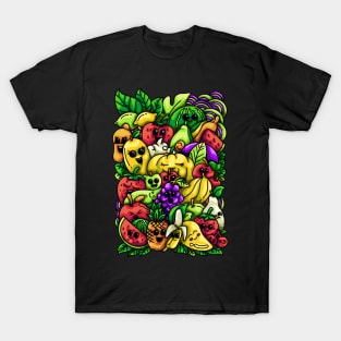 Fruit Doodle Illustration T-Shirt
